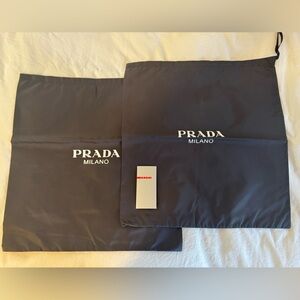 Prada Milano Black Dust Bag Set
